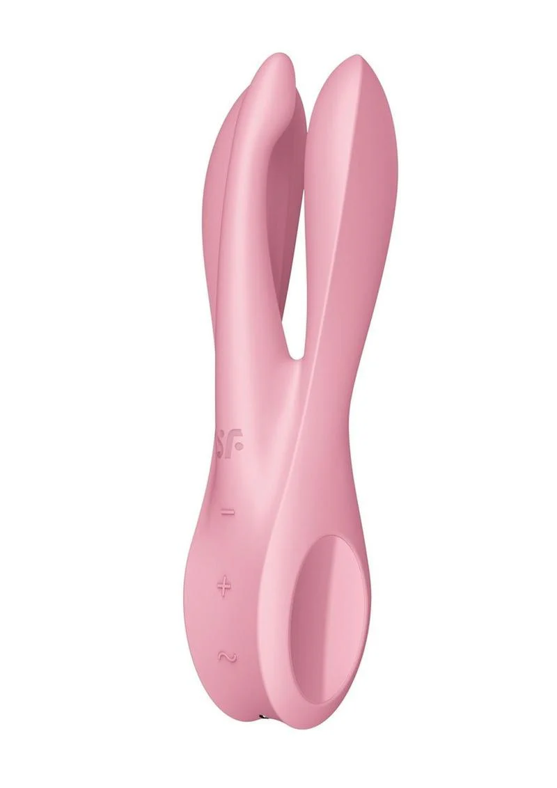 Satisfyer Threesome Rechargeable Silicone Vibrator - Image 4