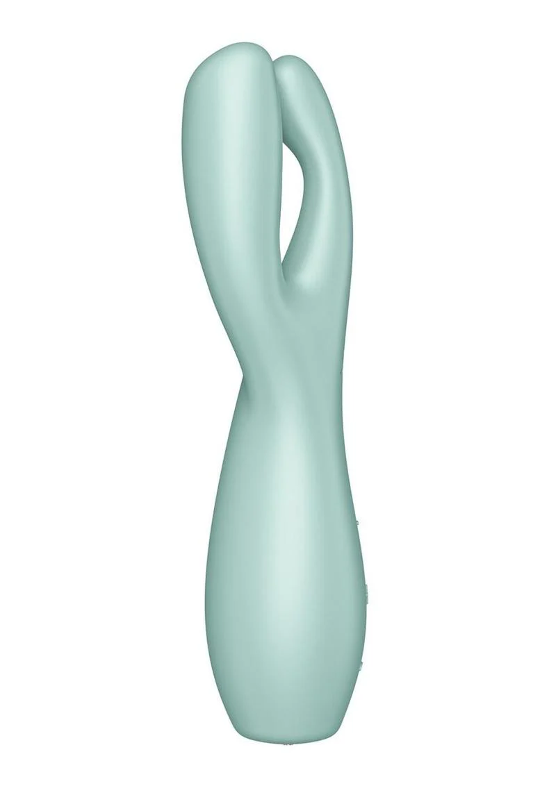 Satisfyer Threesome Rechargeable Silicone Vibrator with Dual Stimulation - Image 3