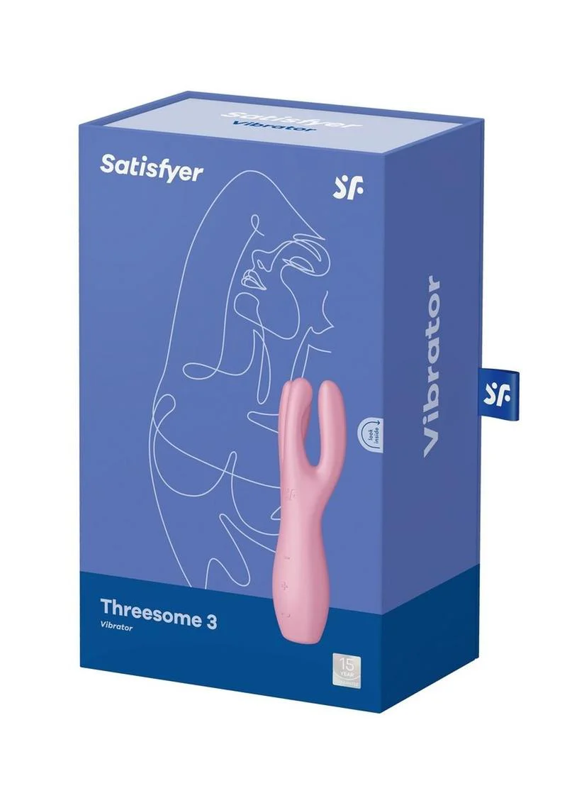 Satisfyer Threesome Rechargeable Silicone Vibrator with Dual Stimulation - Image 8