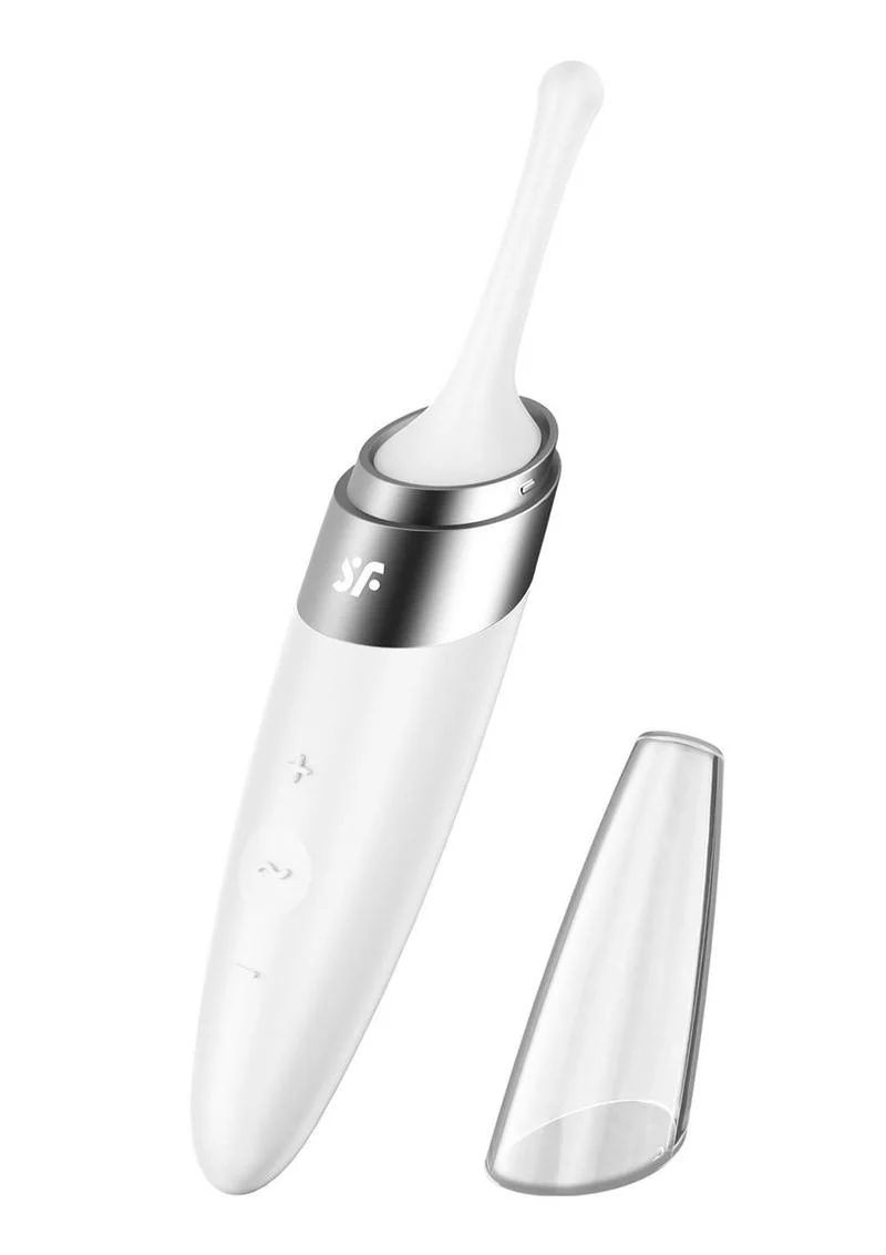 Satisfyer Twirling Delight Tip Vibrator Rechargeable Stimulator in Berry - Image 7