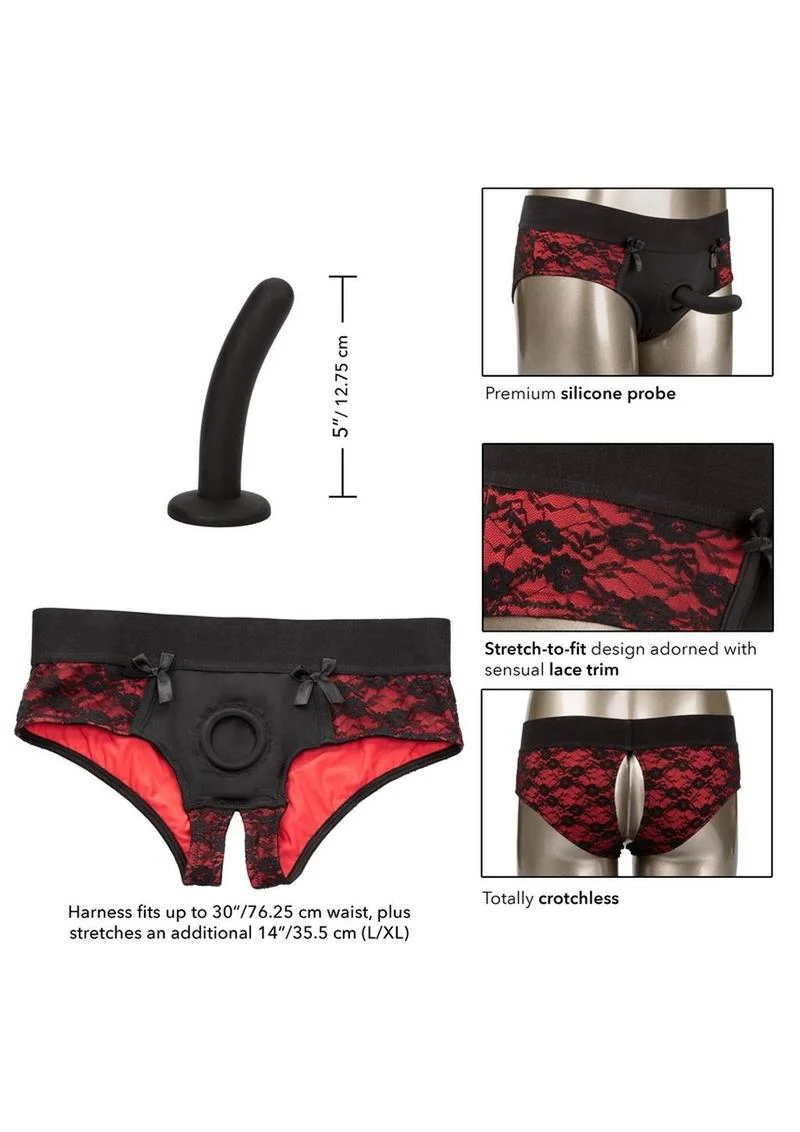 Scandal Crotchless Pegging Panty Set - Image 5