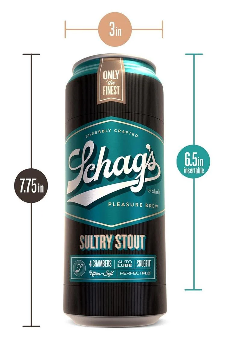 Schag's Sultry Stout Pleasure Brew Ultra-Soft Beer Can Stroker - Image 2