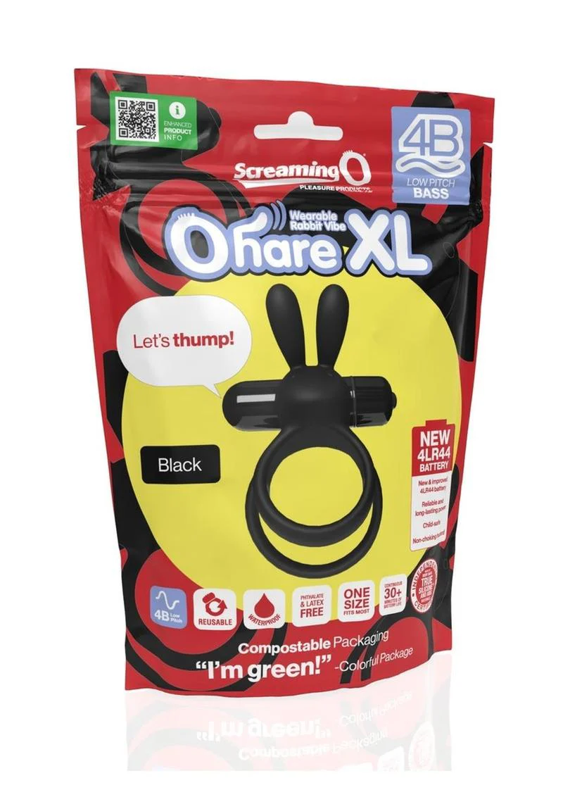 Screaming O 4b Ohare XL Wearable Rabbit Vibe Silicone Vibrating Cock Ring - Image 12
