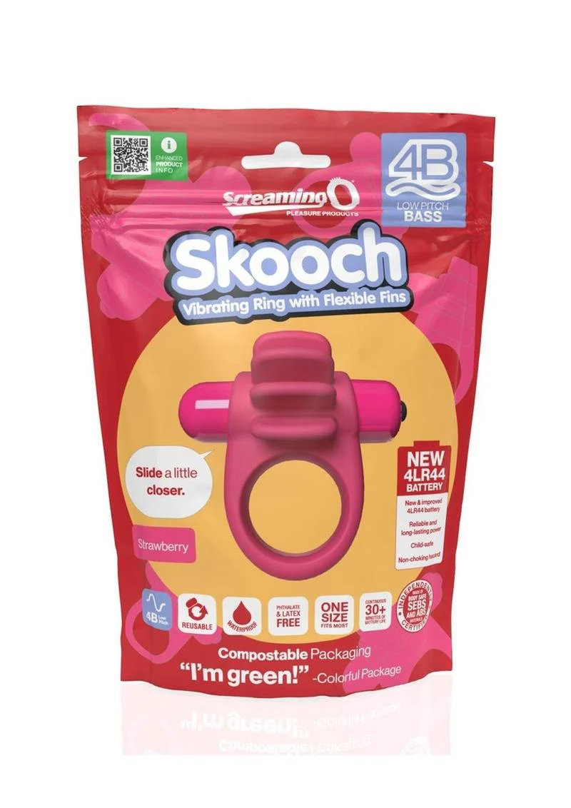 Screaming O 4b Skooch Vibrating Ring Grape Silicone Ring - Image 12