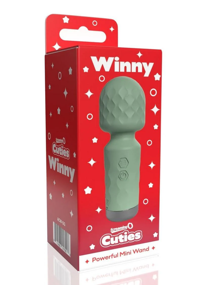Screaming O Cuties Winny Powerful Mini Wand in Sage Green - Image 4