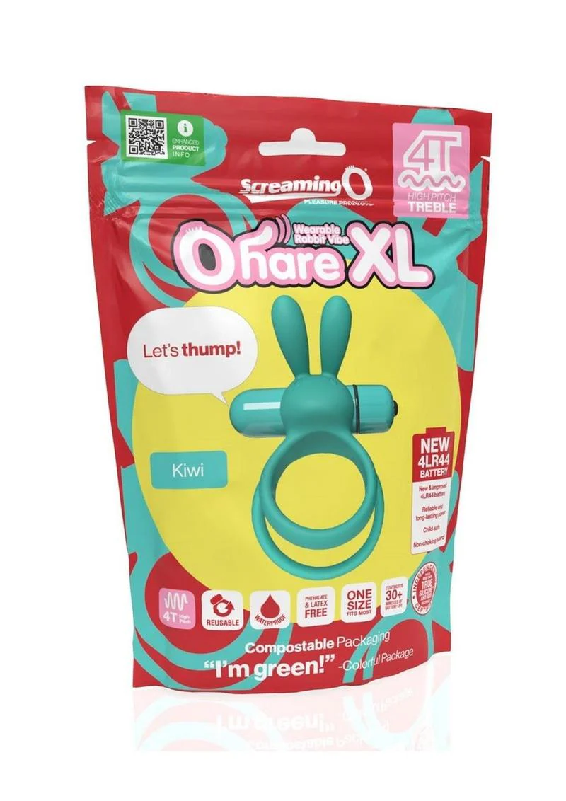 Screaming O Ohare XL Kiwi Wearable Rabbit Vibrating Cock Ring - Image 13