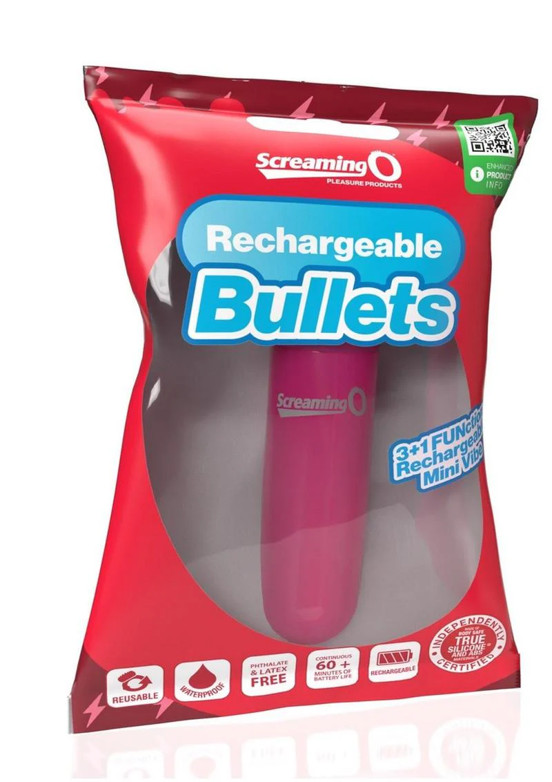 Screaming O Rechargeable Bullets - 3+1 Function Mini Vibrator - Image 15