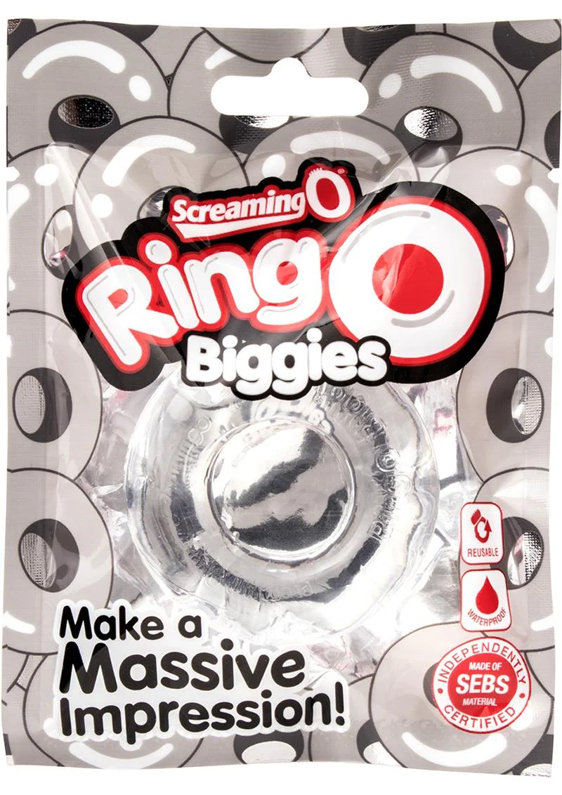 Screaming O Ring O Biggies Waterproof Blue Cock Ring - Image 11