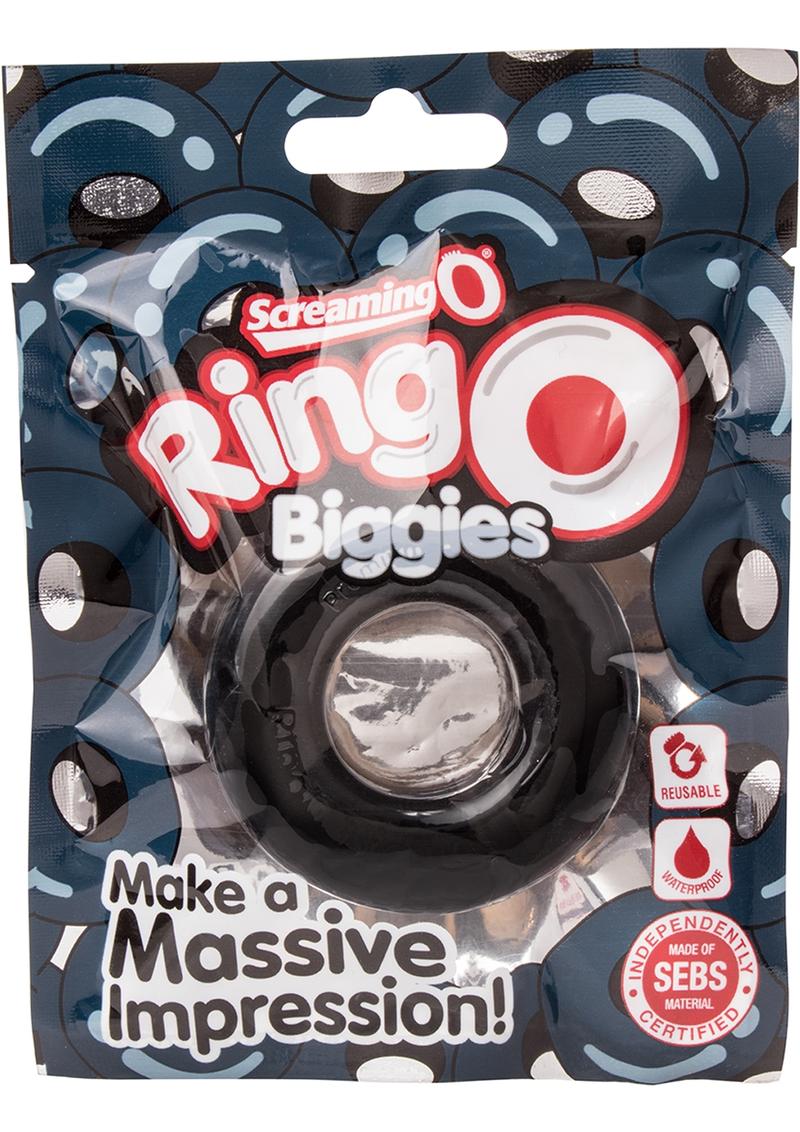 Screaming O Ring O Biggies Waterproof Blue Cock Ring - Image 12