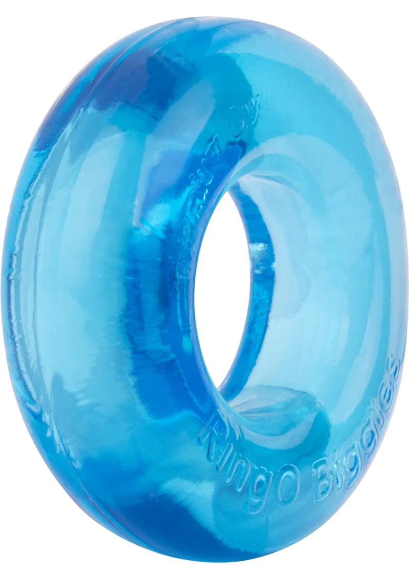 Screaming O Ring O Biggies Waterproof Blue Cock Ring - Image 4
