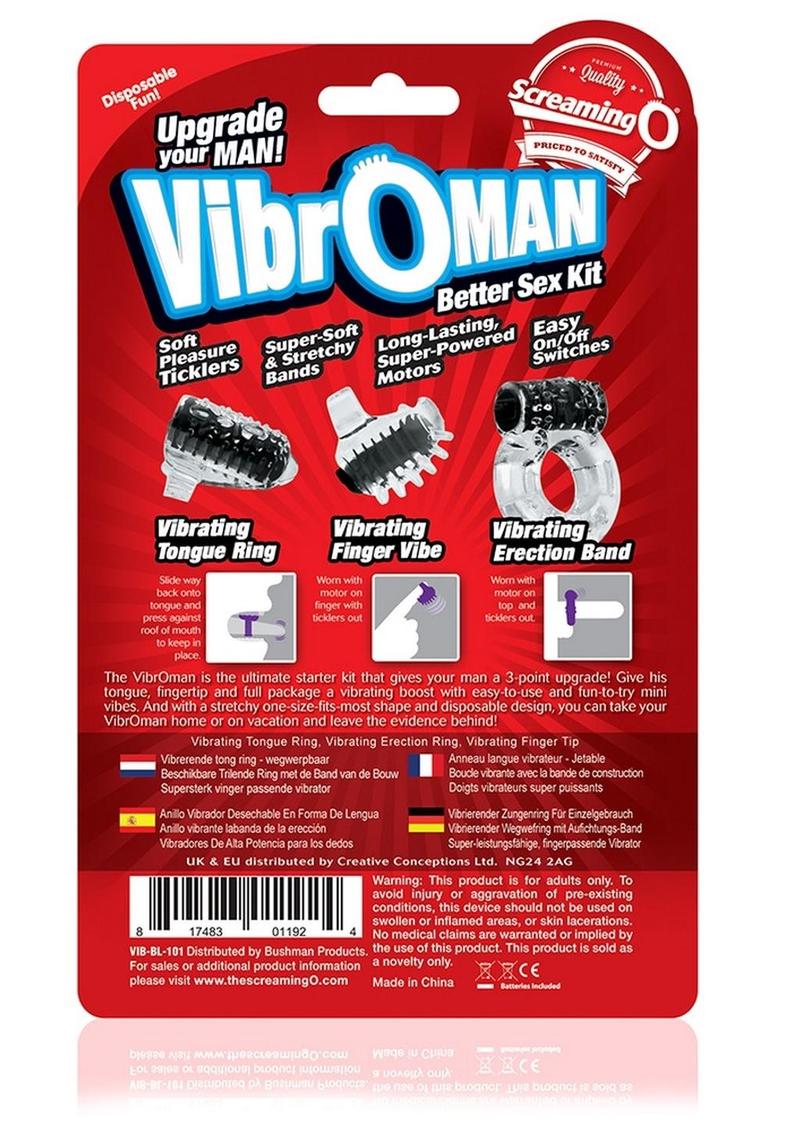 Screaming O VibroMan Better Sex Kit Disposable Vibrating Set - Image 7