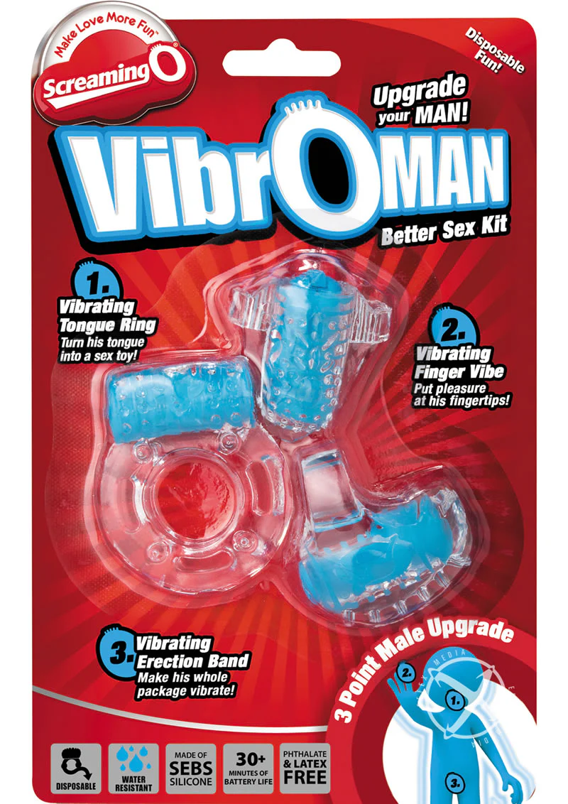 Screaming O VibroMan Better Sex Kit Disposable Vibrating Set - Image 8