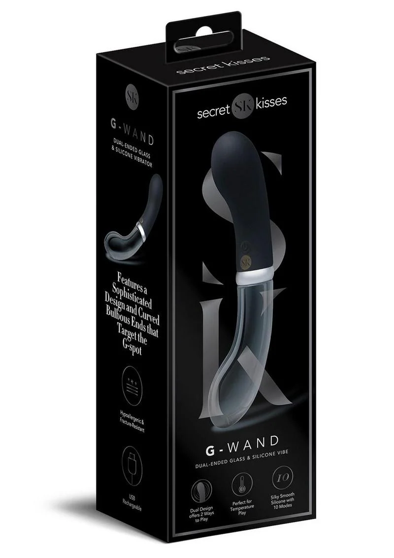 Secret Kisses G-Wand Dual-Ended Glass Vibrator - Image 2