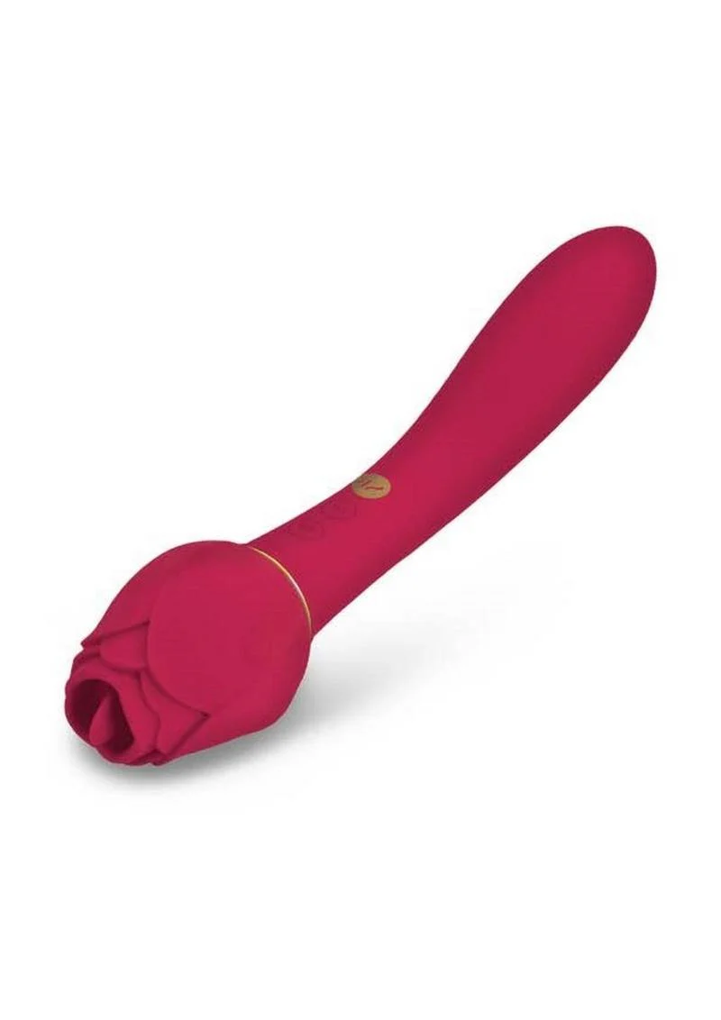 Secret Kisses Rosegasm Lingo Dual-Ended Clitoral Vibrator - Image 2
