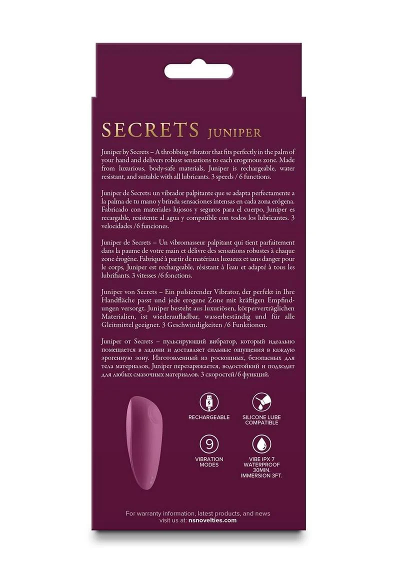 Secrets Juniper Silicone Throbbing Vibrator - Image 4