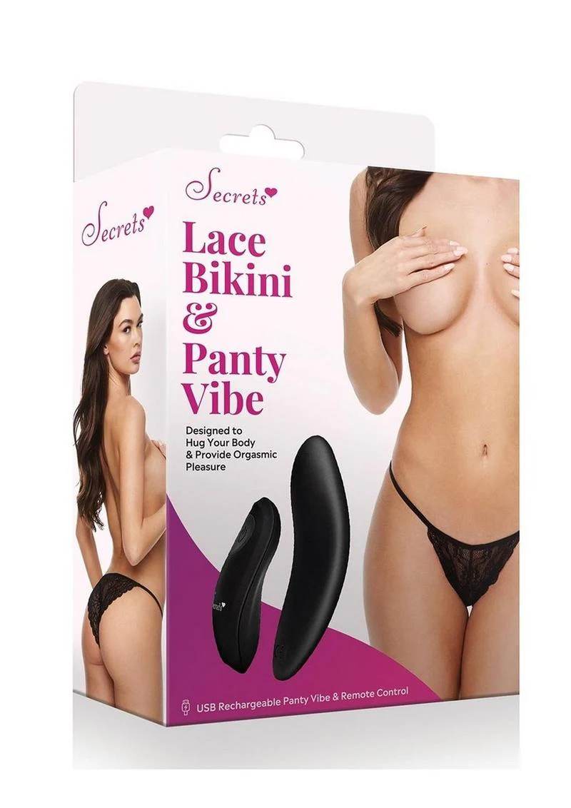 Secrets Lace Panty and Rechargeable Remote Control Panty Vibe - Image 20