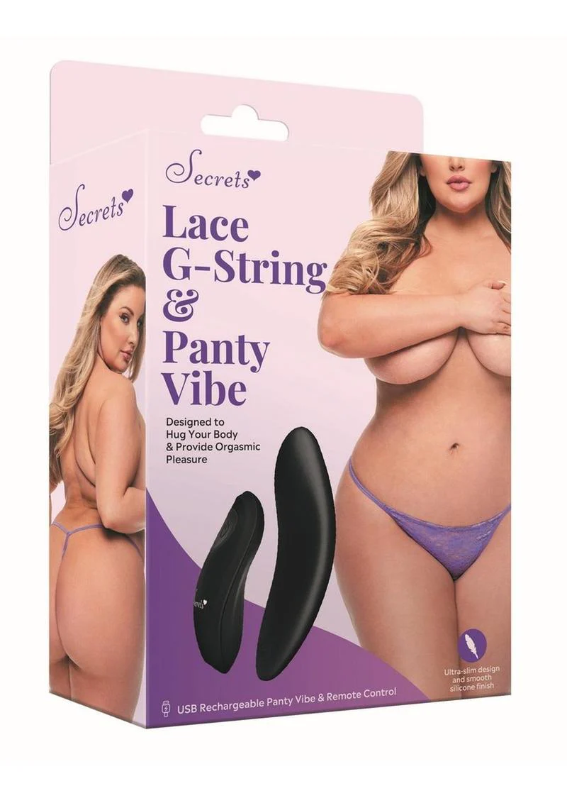Secrets Microfiber G-String & Panty Vibe with Remote Control - Image 10