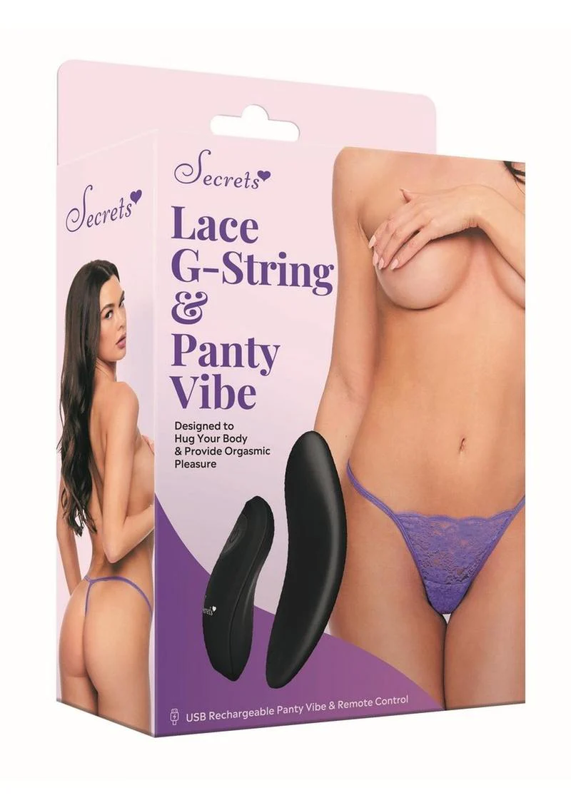 Secrets Microfiber G-String & Panty Vibe with Remote Control - Image 12