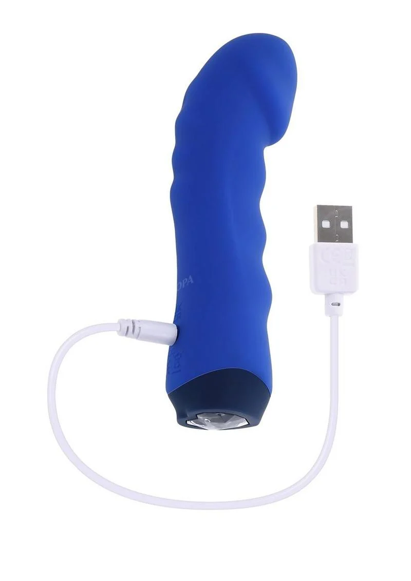 Selopa Blue Banger Rechargeable Silicone Vibrator - Image 3