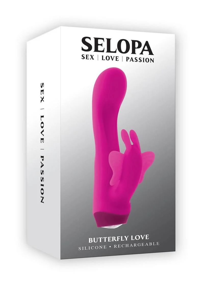 Selopa Butterfly Love Rechargeable Silicone Rabbit Vibrator - Image 4