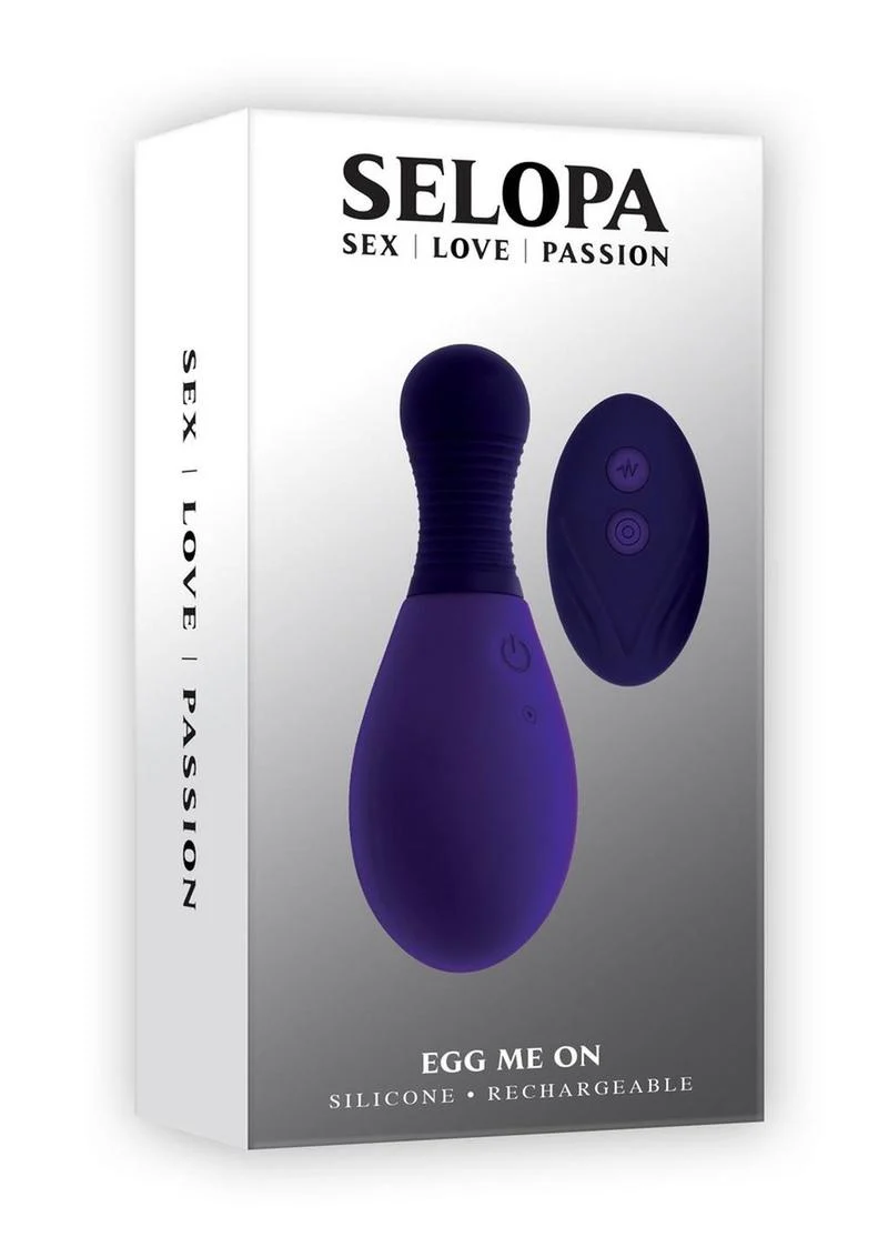 Selopa Egg Me On Rechargeable Silicone Egg Vibrator With Remote Control - Image 4