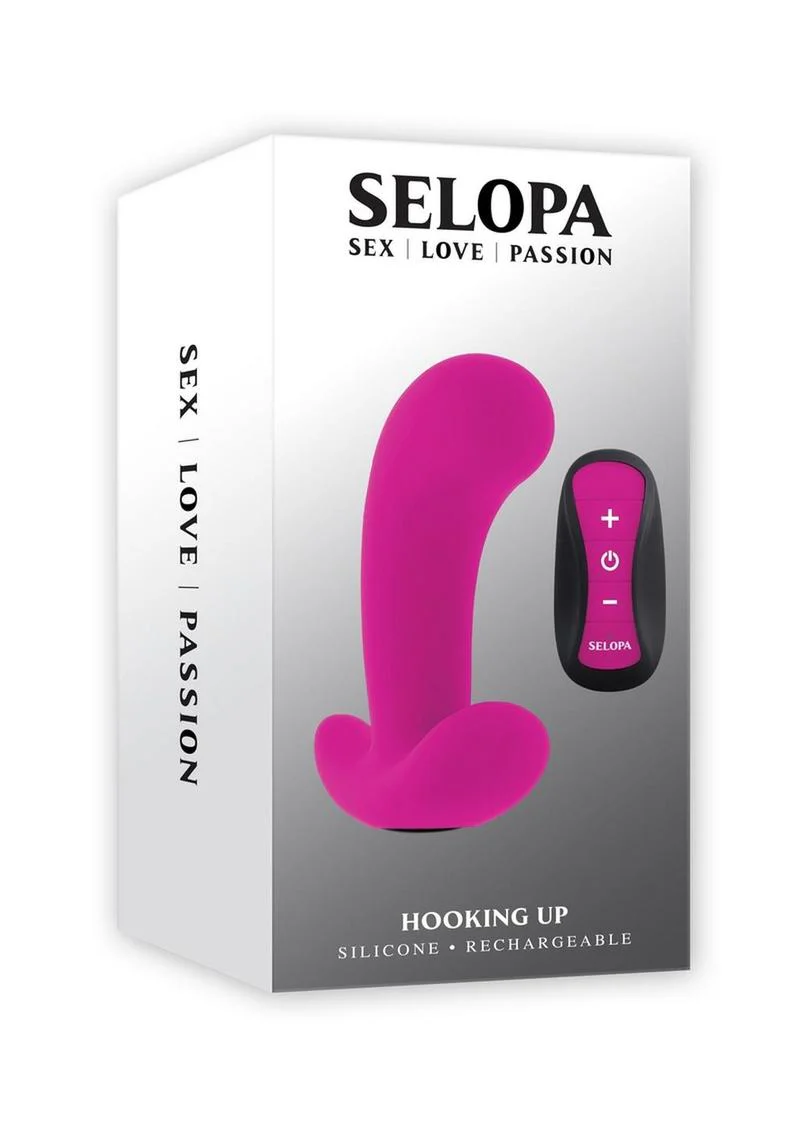 Selopa Hooking Up Rechargeable Silicone Anal Plug with Remote - Image 4