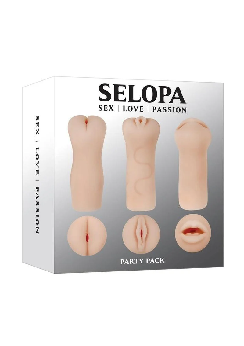 Selopa Party Pack Oral Vaginal With Anal Stroker Set - Image 7