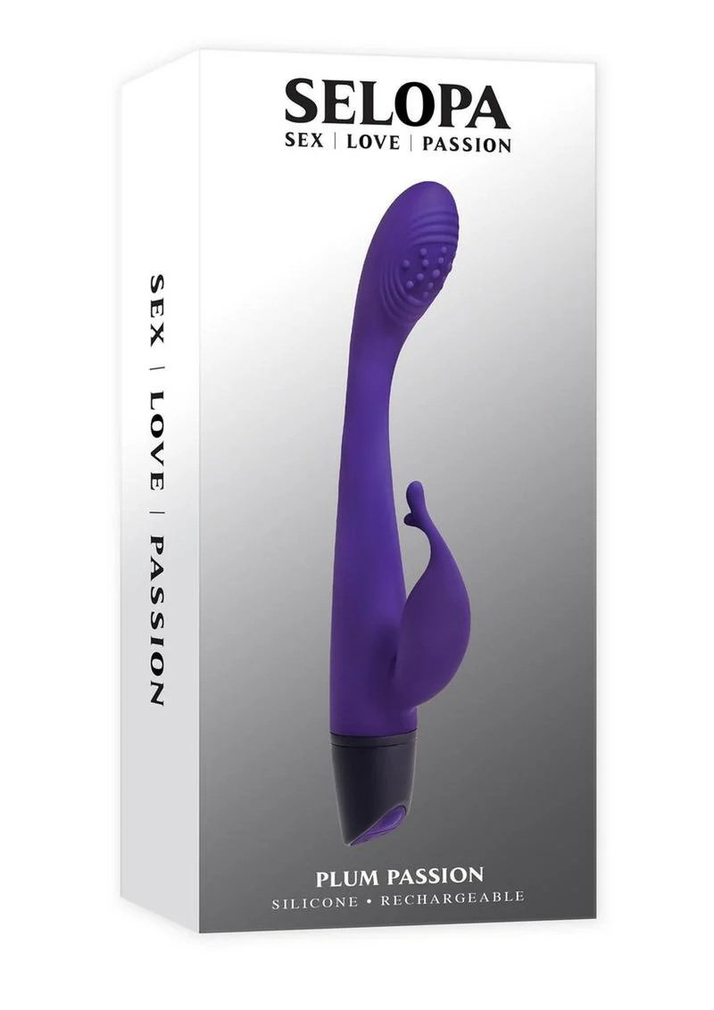Selopa Plum Passion Dual Stimulating Silicone Vibrator - Image 4