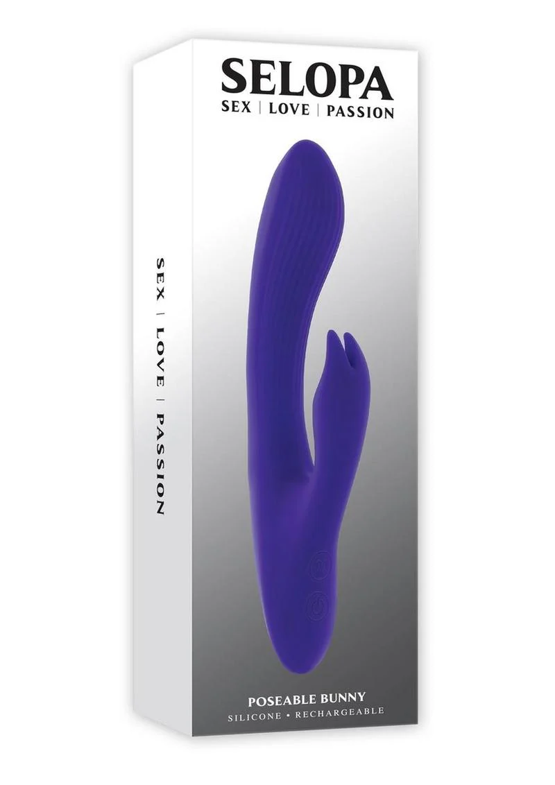Selopa Poseable Bunny Rechargeable Rabbit Vibrator - Image 4