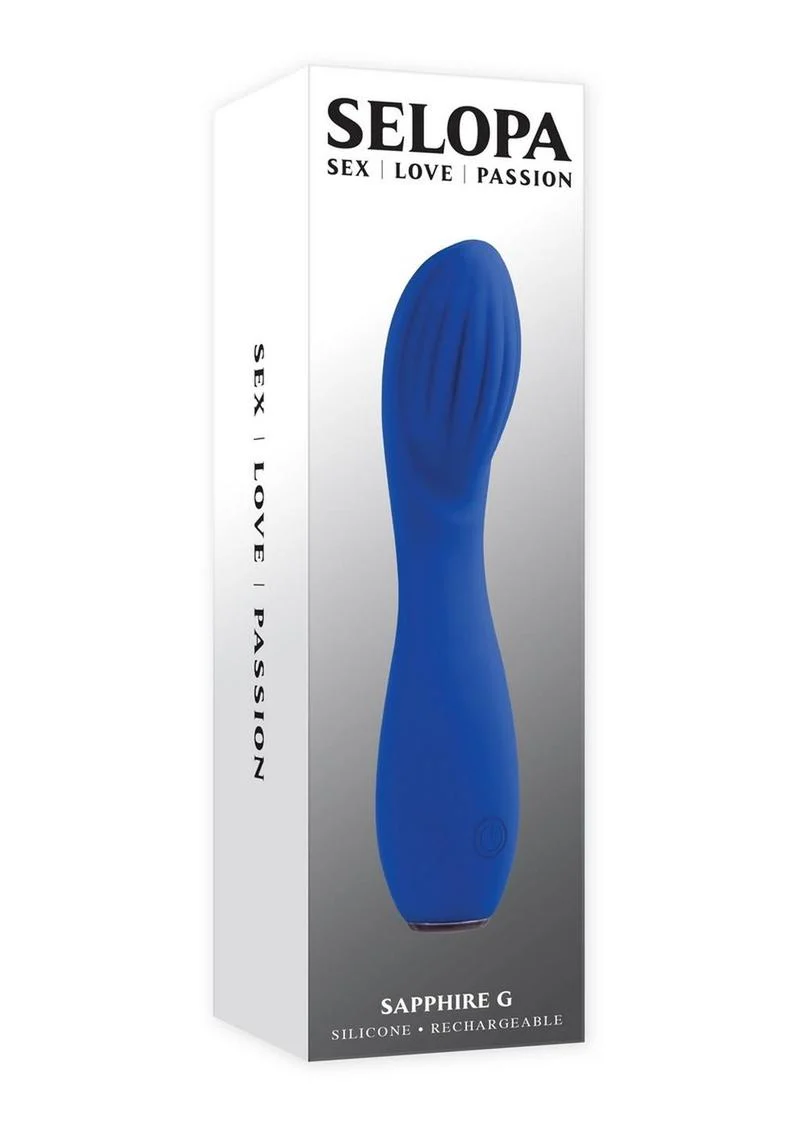 Selopa Sapphire G Textured Silicone G-Spot Vibrator - Image 4