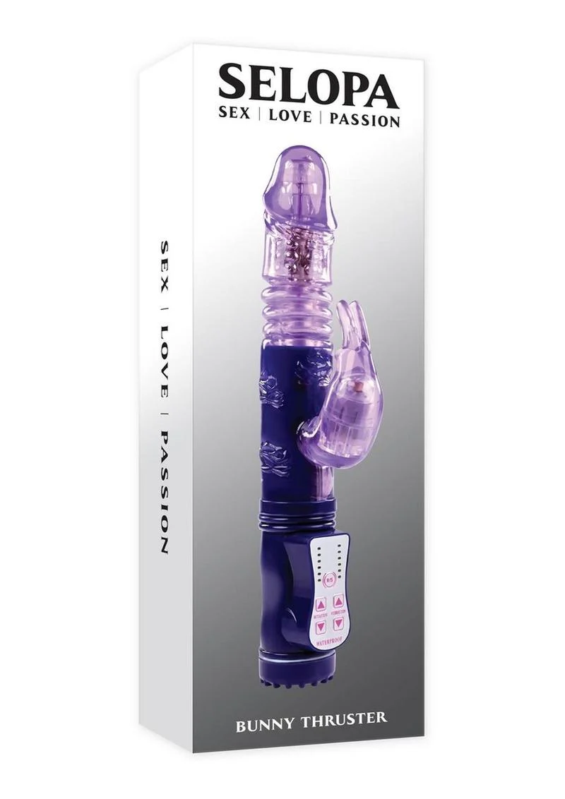 Selopa Bunny Thruster Rechargeable Silicone Rabbit Vibrator - Image 4