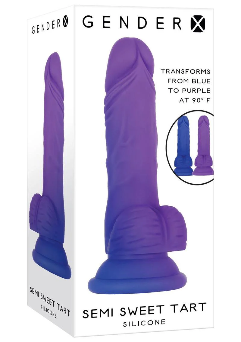 Semi Sweet Tart With Color Changing Silicone Dildo - Image 4