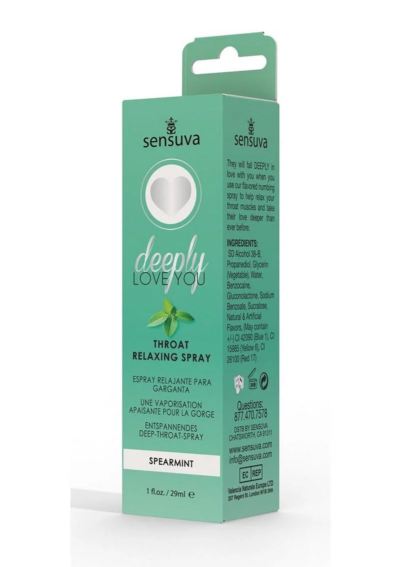 Sensuva Deeply Love You Throat Relaxing Spray Spearmint Flavor - Image 2