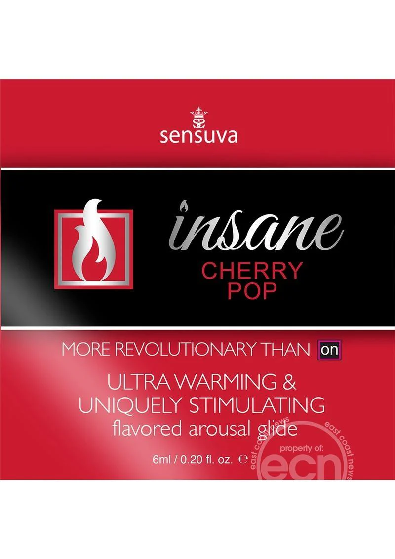 Sensuva Insane Cherry Pop Ultra Warming And Stimulating Glide - Image 2