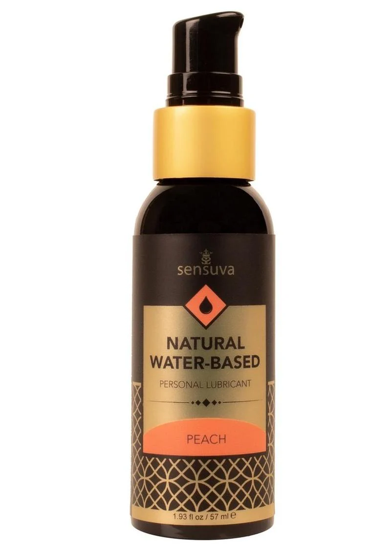 Sensuva Natural Water Based Peach Flavored Personal Lubricant
