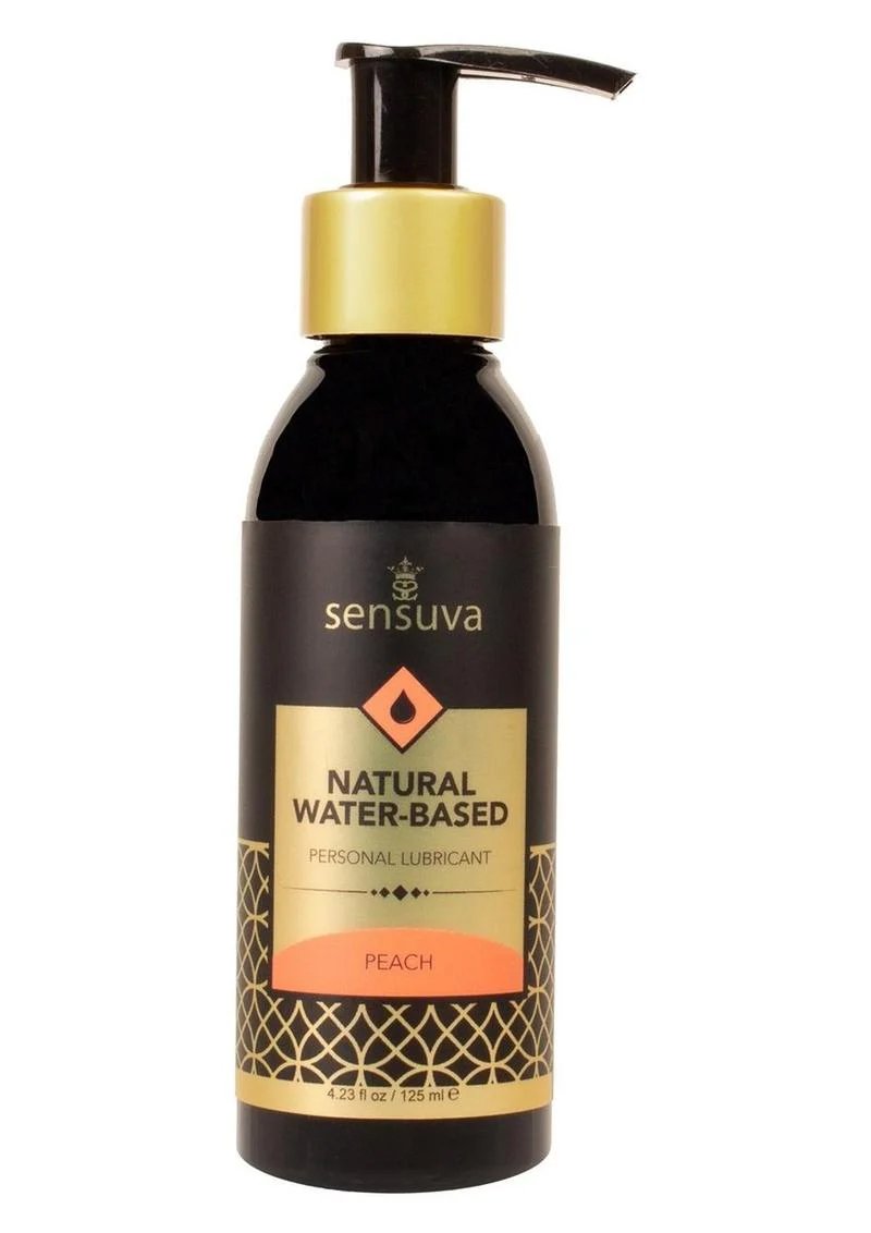Sensuva Natural Water Based Peach Flavored Personal Lubricant - Image 2