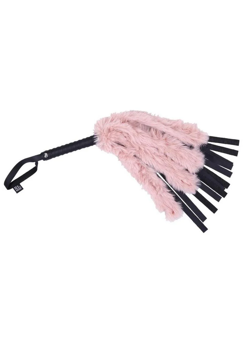 Sex And Mischief Brat Faux Fur Flogger Pink And Black Impact Play - Image 2