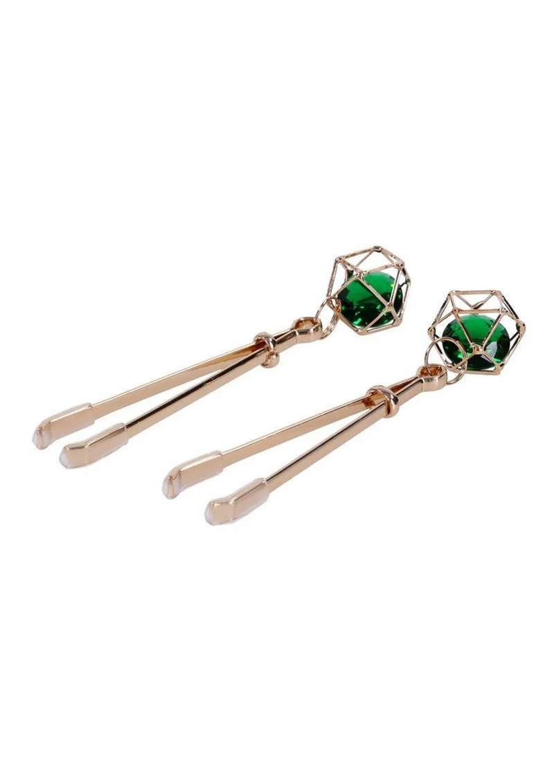 Sex and Mischief Indica Crystal Nipple Clips - Image 2