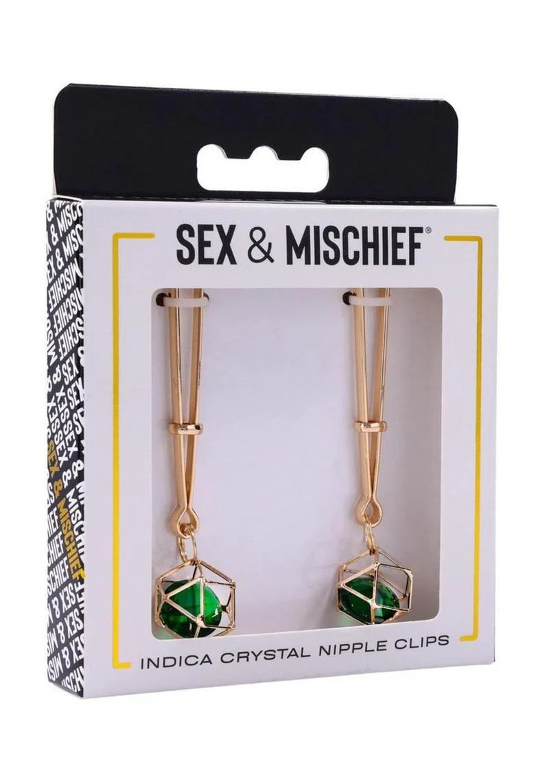 Sex and Mischief Indica Crystal Nipple Clips - Image 4