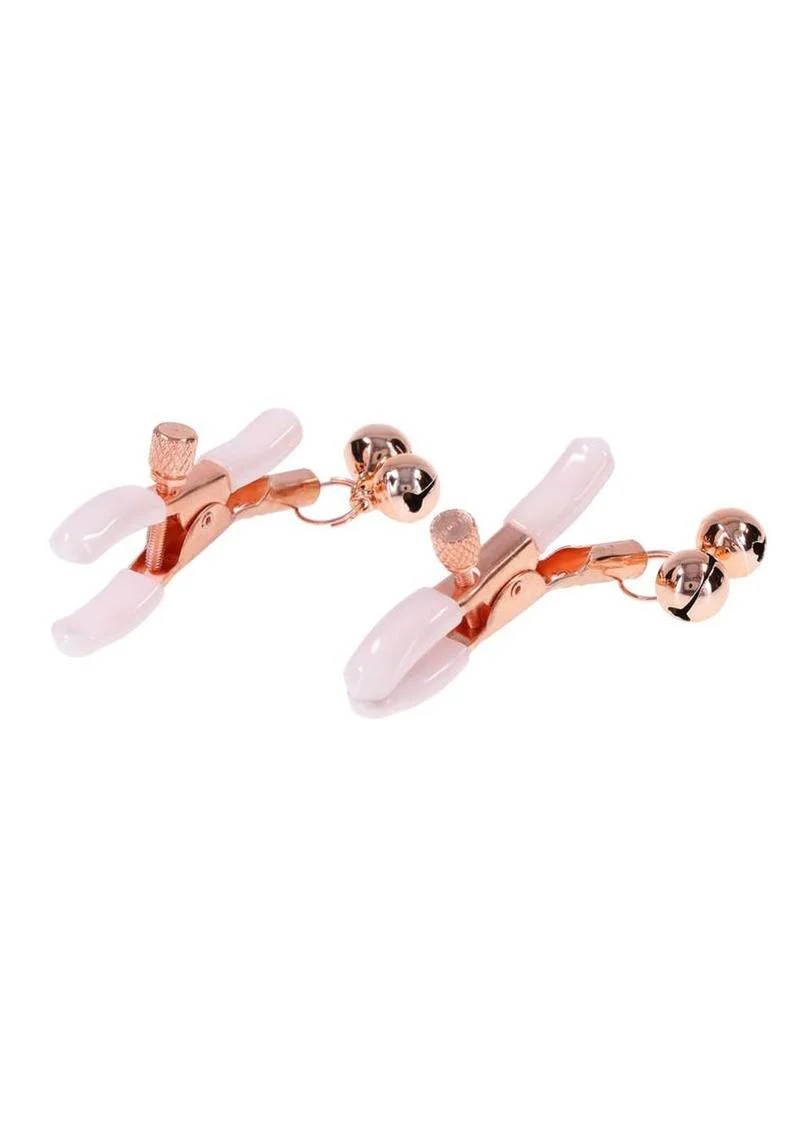 Sex and Mischief Peaches 'N Creme Bell Nipple Clamps - Image 2