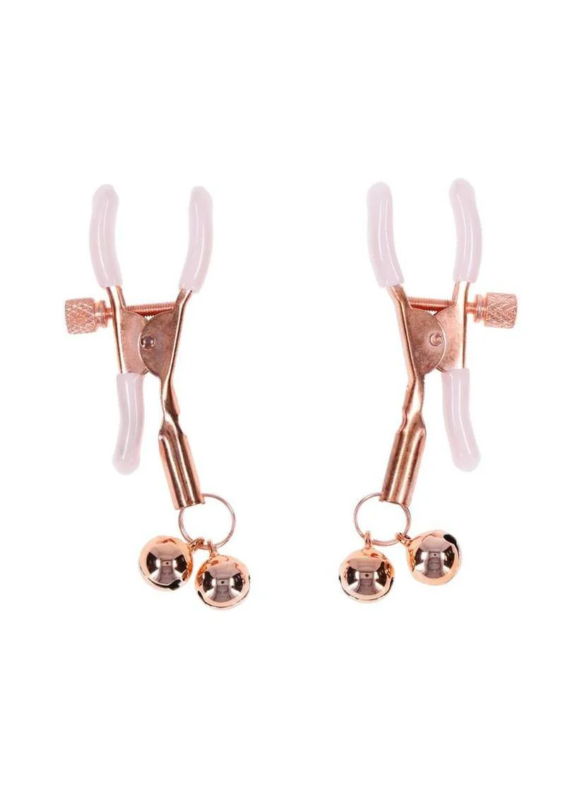 Sex and Mischief Peaches 'N Creme Bell Nipple Clamps - Image 3