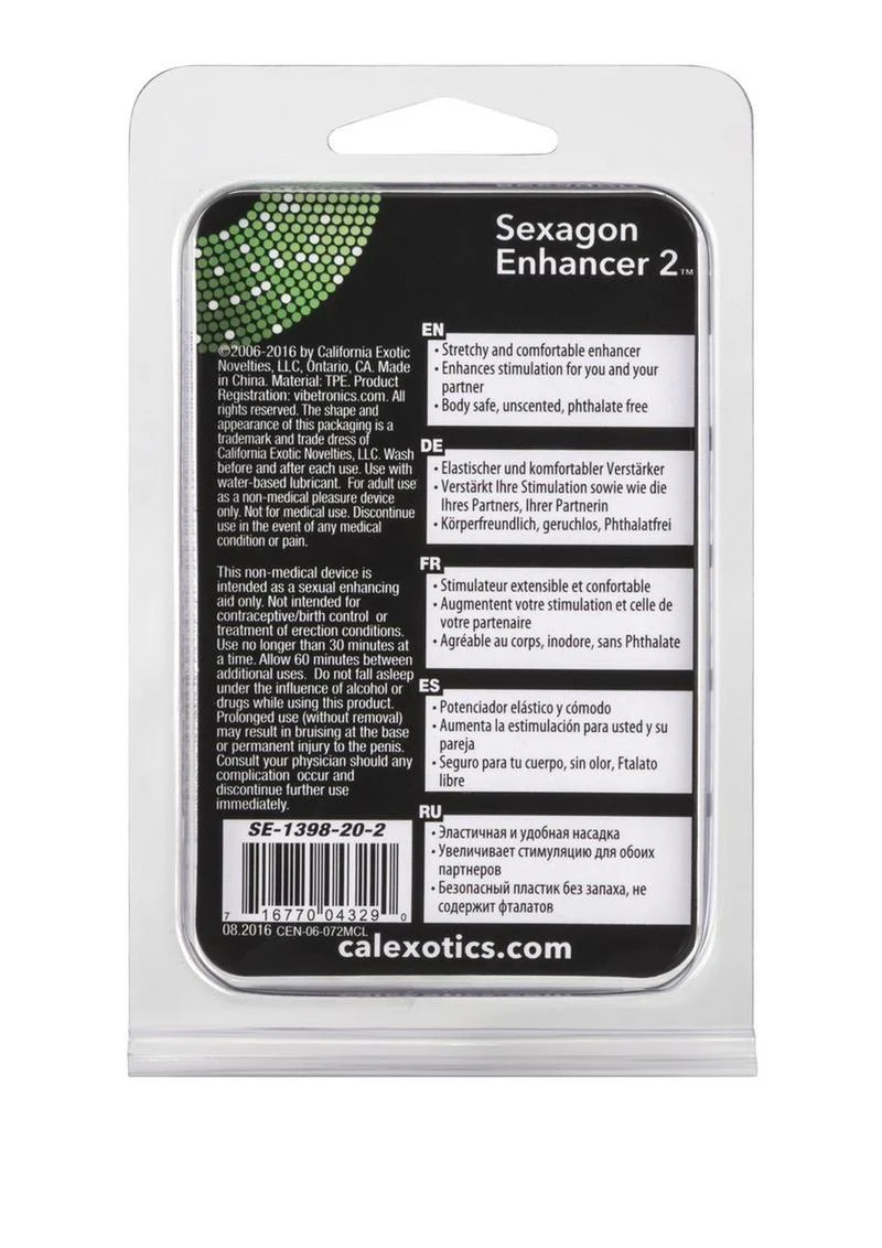 Sexagon Enhancer Cock Ring  Enhanced - Image 3
