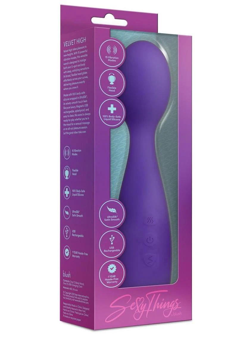 Sexy Things Velvet High Wand Vibrator - Image 4