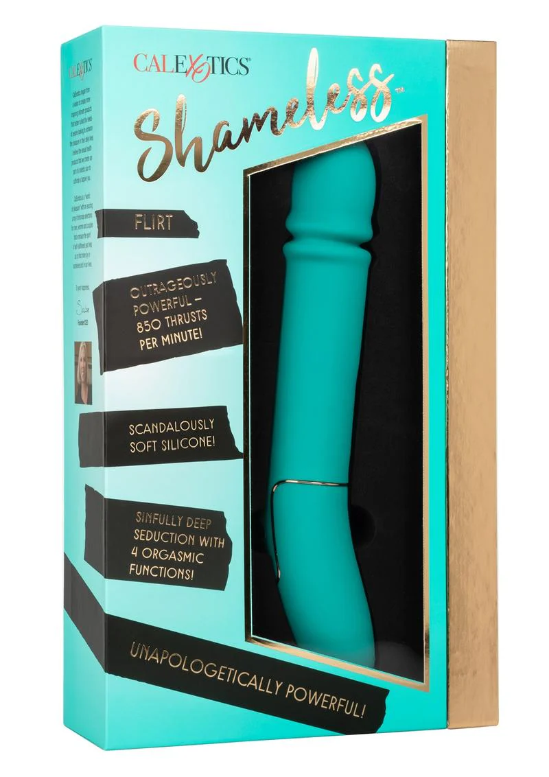 Shameless Flirt Recharge Silicone Thrusting Vibrator - Image 4