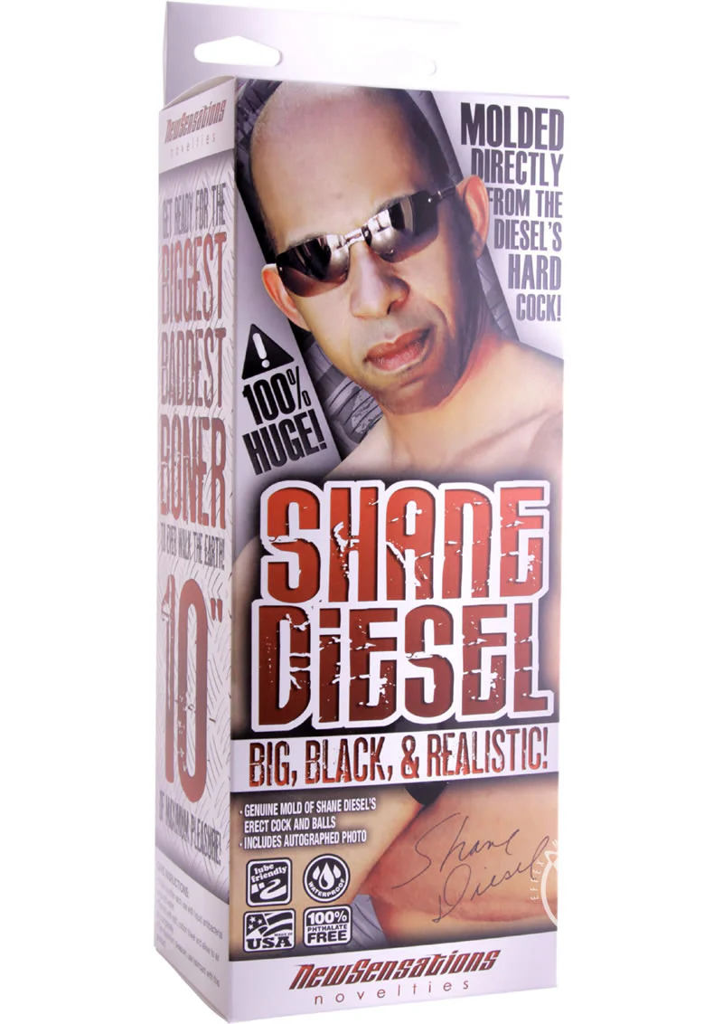 Shane Diesel Big Chocolate Realistic Dildo with Balls - Image 2