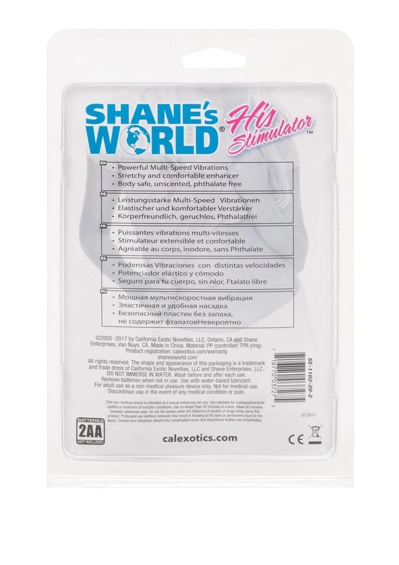 Shane’s World His Stimulator Multi-Speed Vibro Ring for Him - Image 3