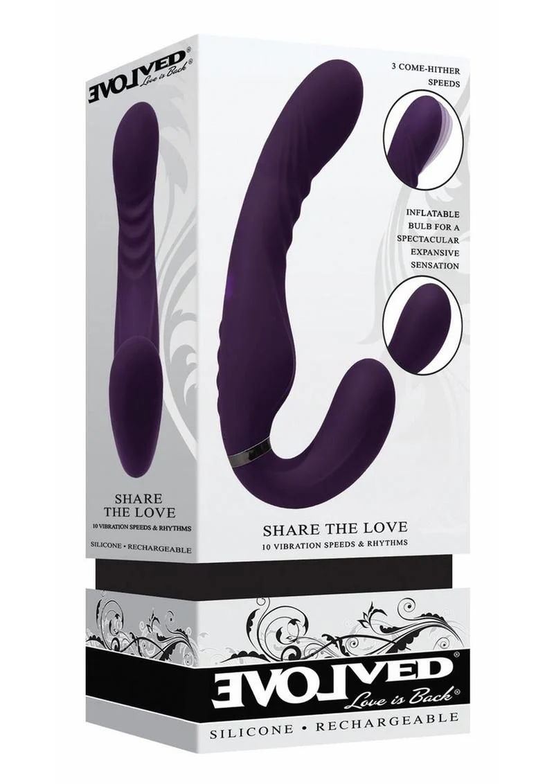 Share The Love Rechargeable Silicone Strap-On - Image 4