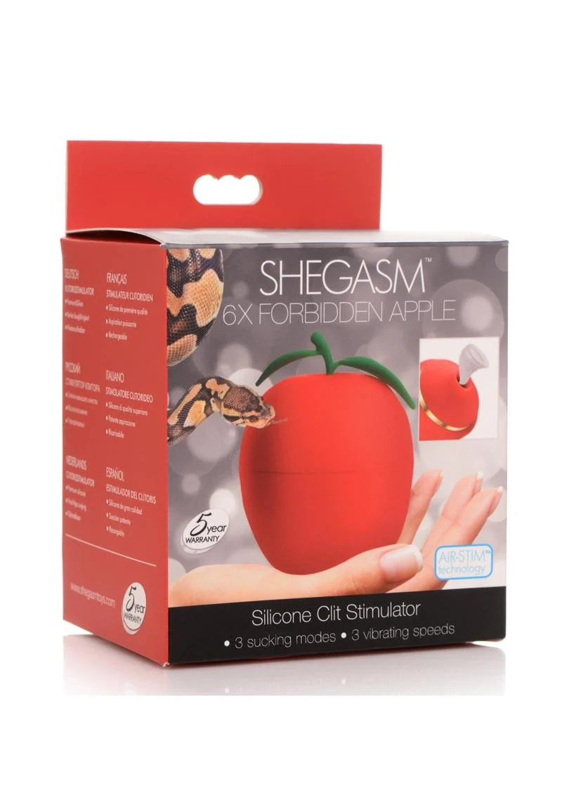 Shegasm 6X Forbidden Apple Silicone Clit Stimulator - Image 4