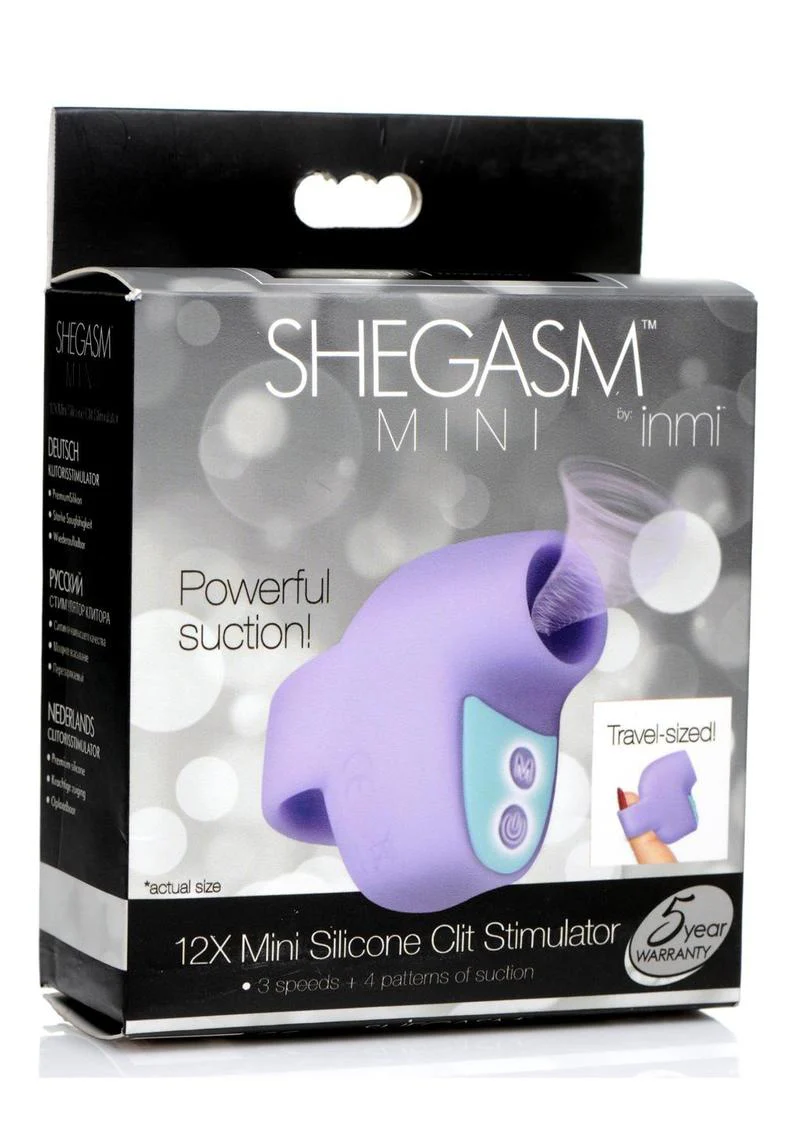 Shegasm Mini Silicone Clitoral Stimulator 3 Speeds And 4 Suction - Image 8