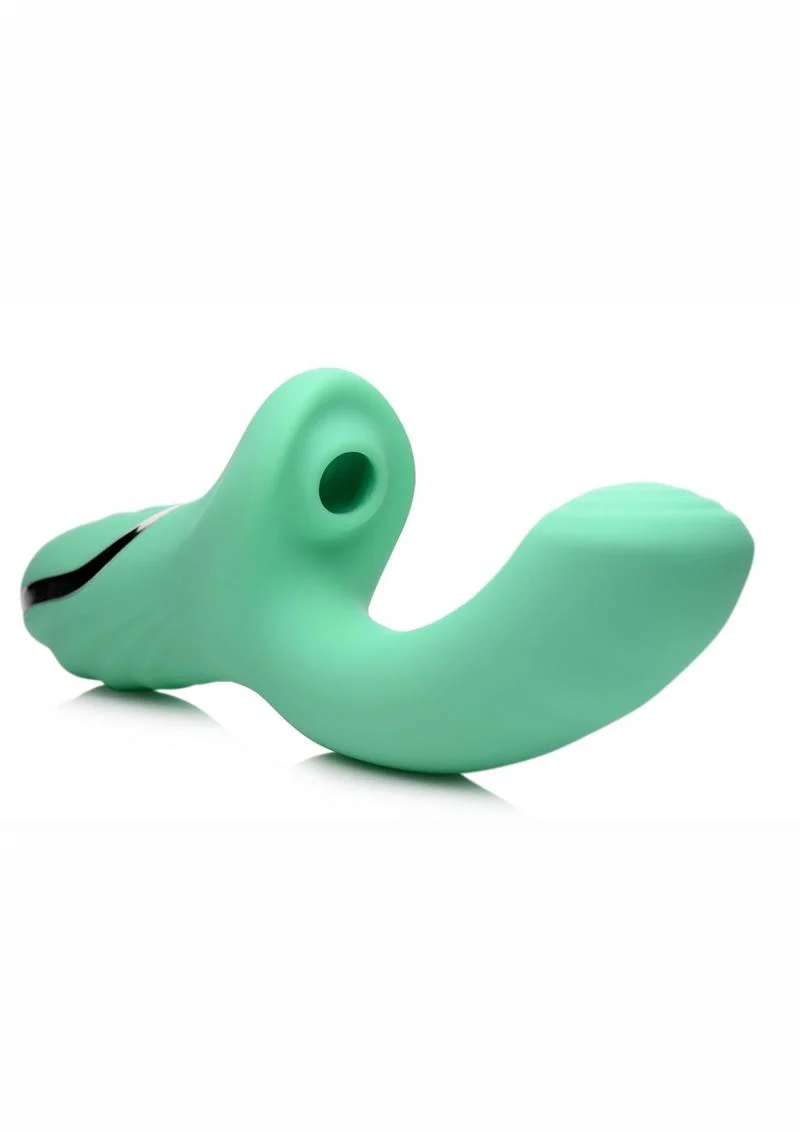 Shegasm Minty Air Stim Rechargeable Rabbit Vibe